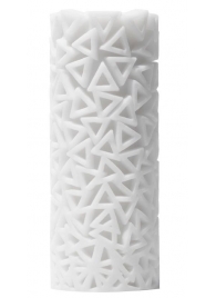 Белый 3D мастурбатор PILE - Tenga - в Ногинске купить с доставкой