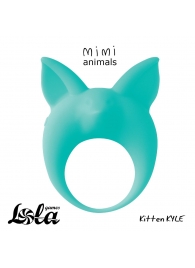 Зеленое эрекционное кольцо Kitten Kyle - Lola Games - в Ногинске купить с доставкой