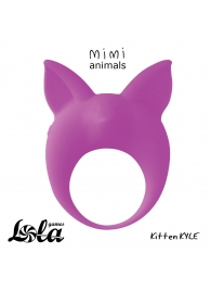 Фиолетовое эрекционное кольцо Kitten Kyle - Lola Games - в Ногинске купить с доставкой