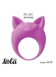Фиолетовое эрекционное кольцо Lemur Remi - Lola Games - в Ногинске купить с доставкой