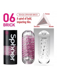 Мастурбатор SPINNER Brick - Tenga - в Ногинске купить с доставкой