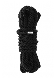 Черная веревка для шибари DELUXE BONDAGE ROPE - 5 м. - Dream Toys - купить с доставкой в Ногинске