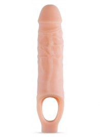 Телесный реалистичный фаллоудлинитель 9 Inch Silicone Cock Sheath Penis Extender - 22,86 см. - Blush Novelties - в Ногинске купить с доставкой