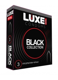 Черные презервативы LUXE Royal Black Collection - 3 шт. - Luxe - купить с доставкой в Ногинске
