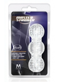 Прозрачный фигурный мастурбатор Master Stroker - Blush Novelties - в Ногинске купить с доставкой