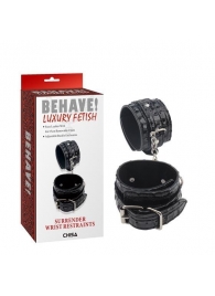 Черные наручники Surrender Wrist Restraints - Chisa - купить с доставкой в Ногинске