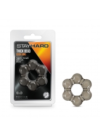 Дымчатое эрекционное кольцо Stay Hard Thick Bead Cock Ring - Blush Novelties - в Ногинске купить с доставкой
