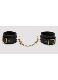 Черные оковы на ноги Bound to You Faux Leather Ankle Cuffs - Fifty Shades of Grey - купить с доставкой в Ногинске
