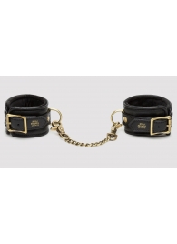Черные наручники Bound to You Faux Leather Wrist Cuffs - Fifty Shades of Grey - купить с доставкой в Ногинске