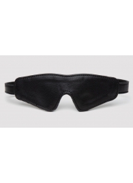 Черная плотная маска на глаза Bound to You Faux Leather Blindfold - Fifty Shades of Grey - купить с доставкой в Ногинске