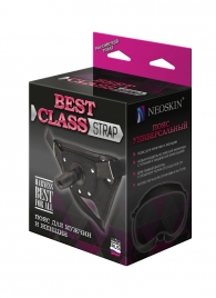 Черный пояс для насадок BEST CLASS STRAP - LOVETOY (А-Полимер) - купить с доставкой в Ногинске