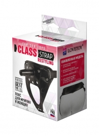 Черный пояс для насадок CLASS STRAP Restyling - LOVETOY (А-Полимер) - купить с доставкой в Ногинске