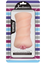 Телесный мастурбатор-вагина X-Basic Pocket Pussy без вибрации - Lovetoy - в Ногинске купить с доставкой