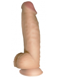 Телесный реалистичный фаллоимитатор на черных трусиках Real Big Strap-On - 34,5 см. - LOVETOY (А-Полимер) - купить с доставкой в Ногинске