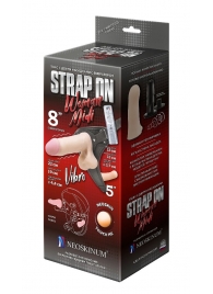 Вибрострапон Woman Midi с вагинальной пробкой - 22 см. - LOVETOY (А-Полимер) - купить с доставкой в Ногинске