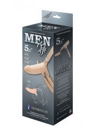 Телесный мужской парапротез MEN STYLE - 15 см. - LOVETOY (А-Полимер) - купить с доставкой в Ногинске