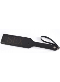 Черная гладкая шлепалка SEX - 35 см. - Sitabella - купить с доставкой в Ногинске