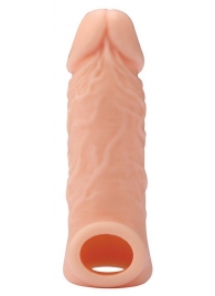 Телесная насадка EXTENDER WITH BALL STRAP 5.5 - 14 см. - Dream Toys - в Ногинске купить с доставкой