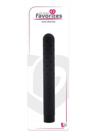 Черная насадка для анального душа ANAL DOUCHE - 15 см. - Dream Toys - купить с доставкой в Ногинске