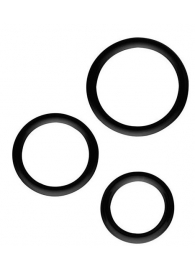 Набор из 3 эрекционных колец SILICONE COCKRINGS - Dream Toys - в Ногинске купить с доставкой