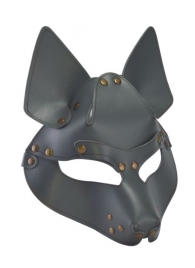 Серая маска Wolf с клепками - Sitabella - купить с доставкой в Ногинске