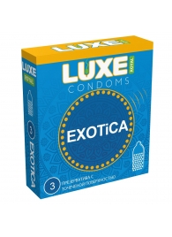 Текстурированные презервативы LUXE Royal Exotica - 3 шт. - Luxe - купить с доставкой в Ногинске