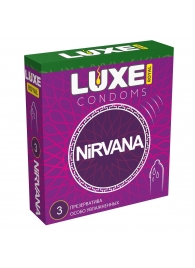 Презервативы с увеличенным количеством смазки LUXE Royal Nirvana - 3 шт. - Luxe - купить с доставкой в Ногинске
