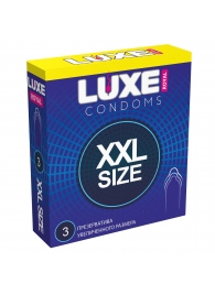 Презервативы увеличенного размера LUXE Royal XXL Size - 3 шт. - Luxe - купить с доставкой в Ногинске