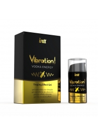 Жидкий интимный гель с эффектом вибрации Vibration! Vodka Energy - 15 мл. - INTT - купить с доставкой в Ногинске