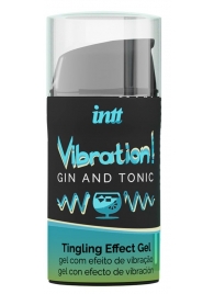 Жидкий интимный гель с эффектом вибрации Vibration! Gin   Tonic - 15 мл. - INTT - купить с доставкой в Ногинске
