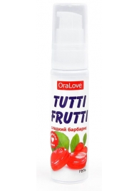 Гель-смазка Tutti-frutti со вкусом барбариса - 30 гр. - Биоритм - купить с доставкой в Ногинске
