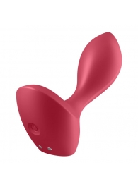 Красный вибромассажёр простаты Satisfyer Backdoor Lover - 14 см. - Satisfyer - в Ногинске купить с доставкой