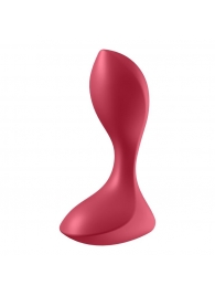Красный вибромассажёр простаты Satisfyer Backdoor Lover - 14 см. - Satisfyer - в Ногинске купить с доставкой