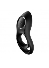 Черное эрекционное виброкольцо Legendary Duo - Satisfyer - в Ногинске купить с доставкой