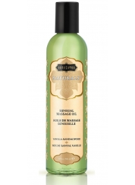 Массажное масло Naturals Vanilla Sandalwood с ароматом ванили и сандала - 236 мл. - Kama Sutra - купить с доставкой в Ногинске