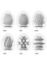 Набор из 6 мастурбаторов Tenga EGG IV с различным рельефом - Tenga - в Ногинске купить с доставкой
