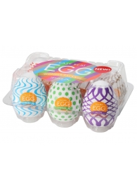 Набор из 6 мастурбаторов Tenga EGG IV с различным рельефом - Tenga - в Ногинске купить с доставкой