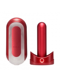 Красный мастурбатор Flip Zero Red   Warmer с подогревом - Tenga - в Ногинске купить с доставкой
