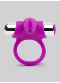 Лиловое виброкольцо с пультом ДУ Remote Control Cock Ring - Happy Rabbit - в Ногинске купить с доставкой