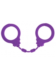 Фиолетовые силиконовые наручники Suppression - Lola Games - купить с доставкой в Ногинске