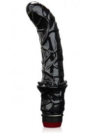 Черный вибромассажер простаты 6  Premium Prostate Massager - BlueLine - в Ногинске купить с доставкой