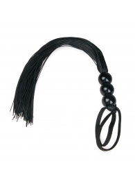 Черная силиконовая плеть Silicone Whip - 32 см. - Easy toys - купить с доставкой в Ногинске