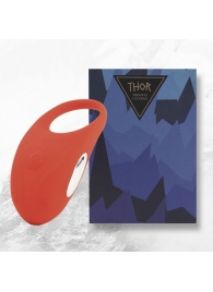 Красное кольцо с вибрацией Thor Cockring - FeelzToys - в Ногинске купить с доставкой