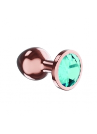Пробка цвета розового золота с малиновым кристаллом Diamond Topaz Shine L - 8,3 см. - Lola Games - купить с доставкой в Ногинске