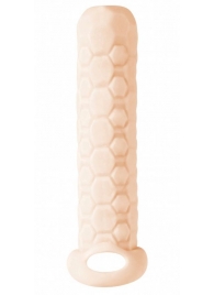 Телесный фаллоудлинитель Homme Long - 13,5 см. - Lola Games - в Ногинске купить с доставкой
