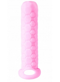 Розовый фаллоудлинитель Homme Long - 13,5 см. - Lola Games - в Ногинске купить с доставкой