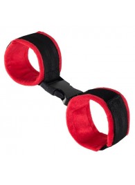 Красно-черные велюровые оковы Anonymo - ToyFa - купить с доставкой в Ногинске