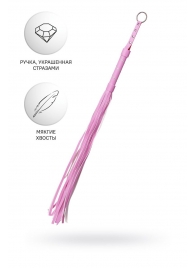 Розовый флоггер Anonymo - 64 см. - ToyFa - купить с доставкой в Ногинске