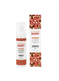 Разогревающее массажное масло  с ароматом клубники Gourmet Strawberry - 50 мл. - Exsens - купить с доставкой в Ногинске