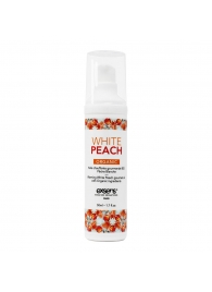 Разогревающее массажное масло Gourmet White Peach Organic с органическими ингредиентами - 50 мл. - Exsens - купить с доставкой в Ногинске
